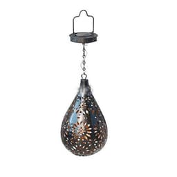 image-Waterproof Solar Garden Light LED Lantern Hanging Outdoor Solar Lamp Olive Shape Sensitive Sensor Control Solar Powered Lamp