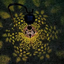 image-Waterproof Solar Garden Light LED Lantern Hanging Outdoor Solar Lamp Olive Shape Sensitive Sensor Control Solar Powered Lamp