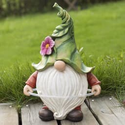 image-Garden Dwarf Statue-Resin Dwarf Statue Solar Led Lights Resin Crafts Outdoor Decoration Garden Lights Sculpture Ornaments