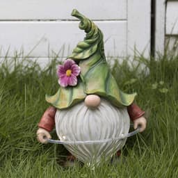 image-Garden Dwarf Statue-Resin Dwarf Statue Solar Led Lights Resin Crafts Outdoor Decoration Garden Lights Sculpture Ornaments