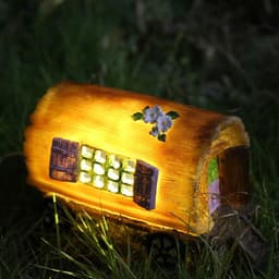 image-Gardening LED Solar Light Fairy House High Quality Anti-corrosion Lawn Lamp For Outdoor Garden Decor