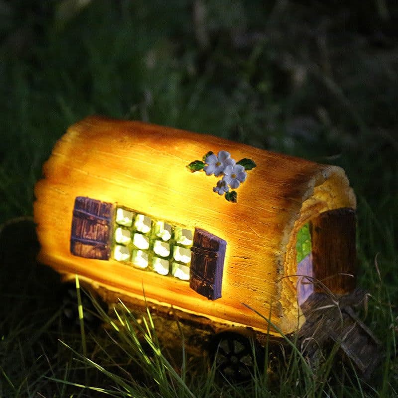 image-Gardening LED Solar Light Fairy House High Quality Anti-corrosion Lawn Lamp For Outdoor Garden Decor