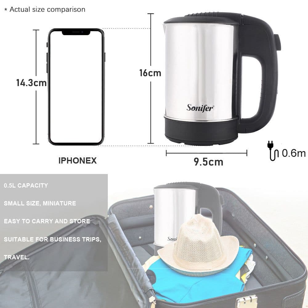 image-Health Temperature Control Travel Teapot Milk Coffee Pot American Scented Tea Machine Mini Hot Water Pot