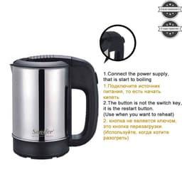 image-Health Temperature Control Travel Teapot Milk Coffee Pot American Scented Tea Machine Mini Hot Water Pot