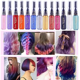 image-DIY Dye Stick One-off Hair Color Dye Comb Temporary Crayons Hair Color Comb Washable Hair Dye Crayons