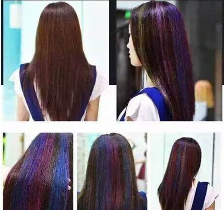 image-DIY Dye Stick One-off Hair Color Dye Comb Temporary Crayons Hair Color Comb Washable Hair Dye Crayons