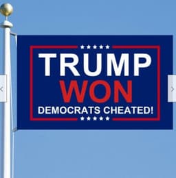 image-Digital Printing TRUMP WON 1 90X150cm Polyester Flag