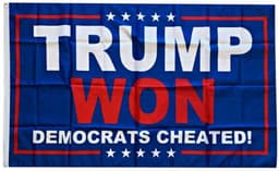 image-Digital Printing TRUMP WON 1 90X150cm Polyester Flag