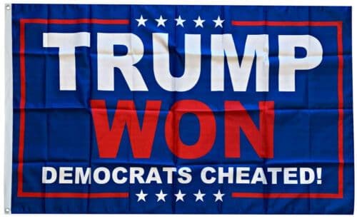 image-Digital Printing TRUMP WON 1 90X150cm Polyester Flag