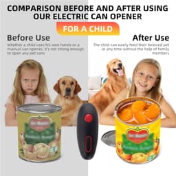image-Electric Can Opener Automatic Bottle Opener Cordless One Tin Touch Edges Handheld Jar Openers Kitchen Bar Tool Gadgets