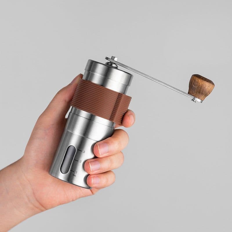 image-Portable Hand Coffee Machine 304 Stainless Steel Grinder