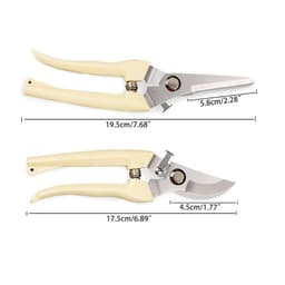 image-Stainless Steel Fruit Tree Gardening Pruning Branches Garden Labor-saving Flower Pruning Shears Household Strong Shears