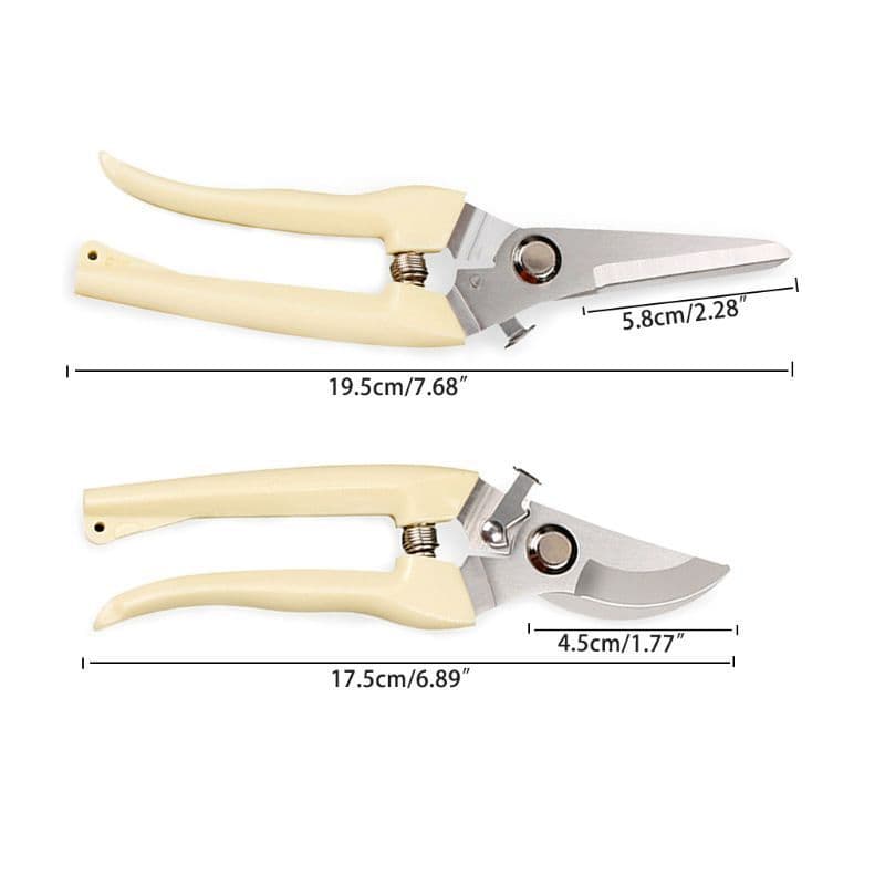 image-Stainless Steel Fruit Tree Gardening Pruning Branches Garden Labor-saving Flower Pruning Shears Household Strong Shears