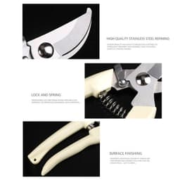 image-Stainless Steel Fruit Tree Gardening Pruning Branches Garden Labor-saving Flower Pruning Shears Household Strong Shears