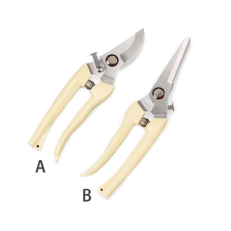image-Stainless Steel Fruit Tree Gardening Pruning Branches Garden Labor-saving Flower Pruning Shears Household Strong Shears