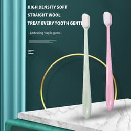 image-Toothbrush Soft Hair Adult Ten Thousand Hair Toothbrush Student Children's Toothbrush Toothbrush Ten Thousand Hair Toothbrush