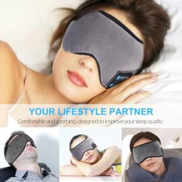 image-Wireless Bluetooth 5.0 Earphones Sleeping Eye Mask Music Player Sports Headband Travel Headset Speakers