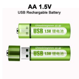 image-USB Rechargeable Battery No. 5, No. 7 Lithium Battery, Large Capacity 1.5v Constant Voltage AA
