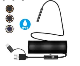 image-Endoscope 3 In 1 USB Micro USB Type-C Borescope Inspection Camera Waterproof For Smartphone With OTG And UVC PC