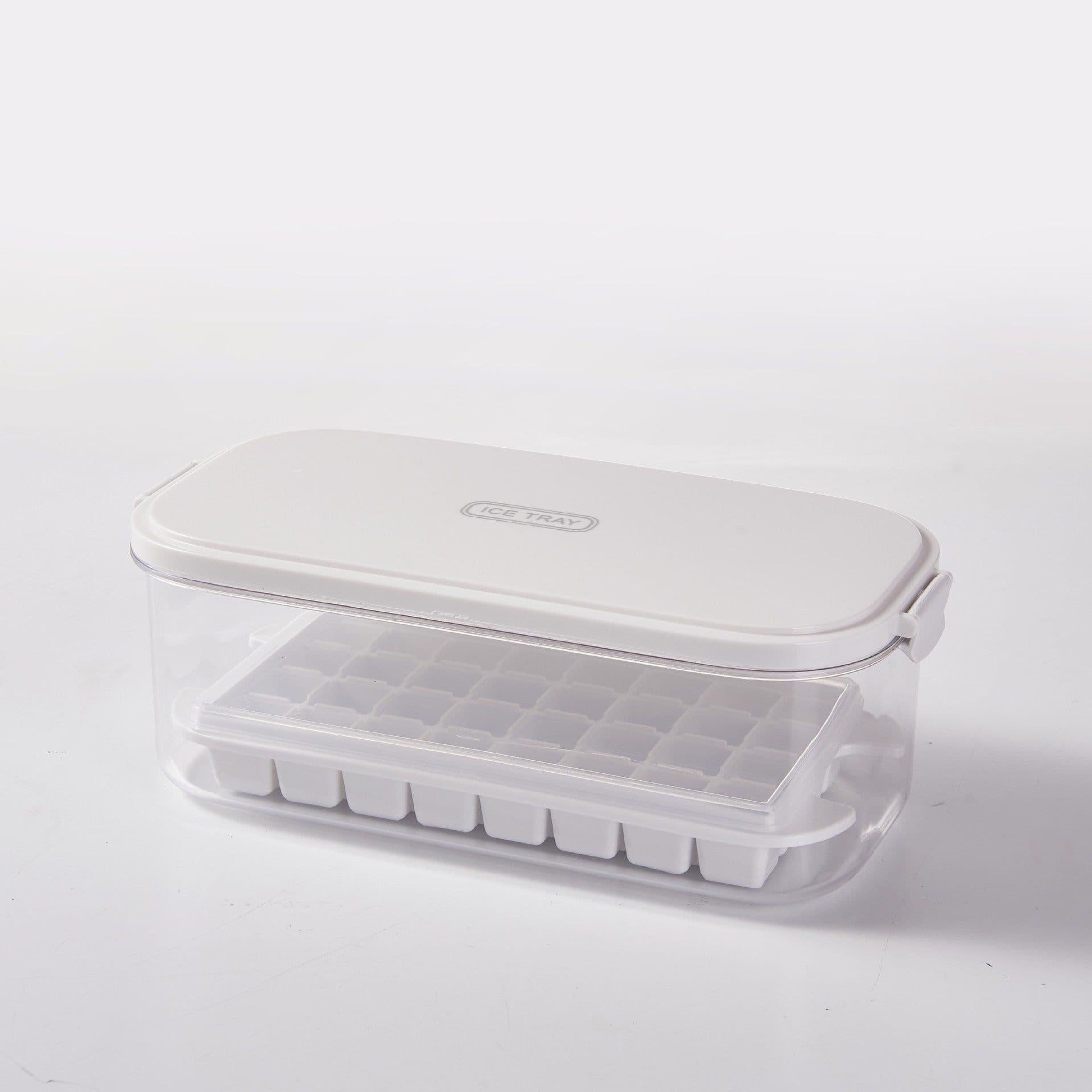 image-Silicone Ice Cube Mold Ice Tray Storage Box Refrigerator Ice Box
