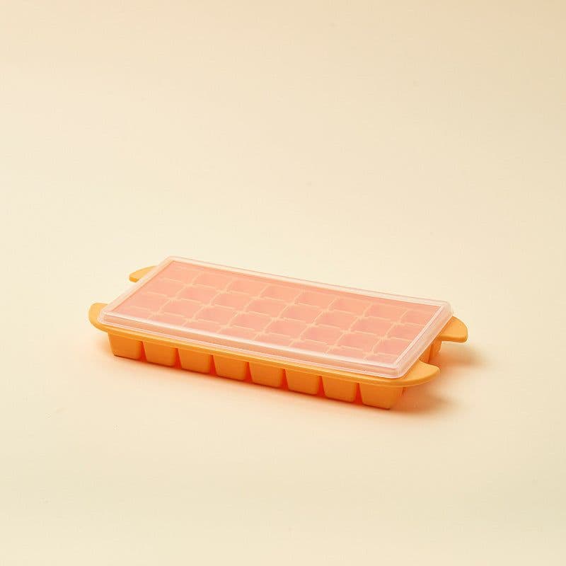 image-Silicone Ice Cube Mold Ice Tray Storage Box Refrigerator Ice Box