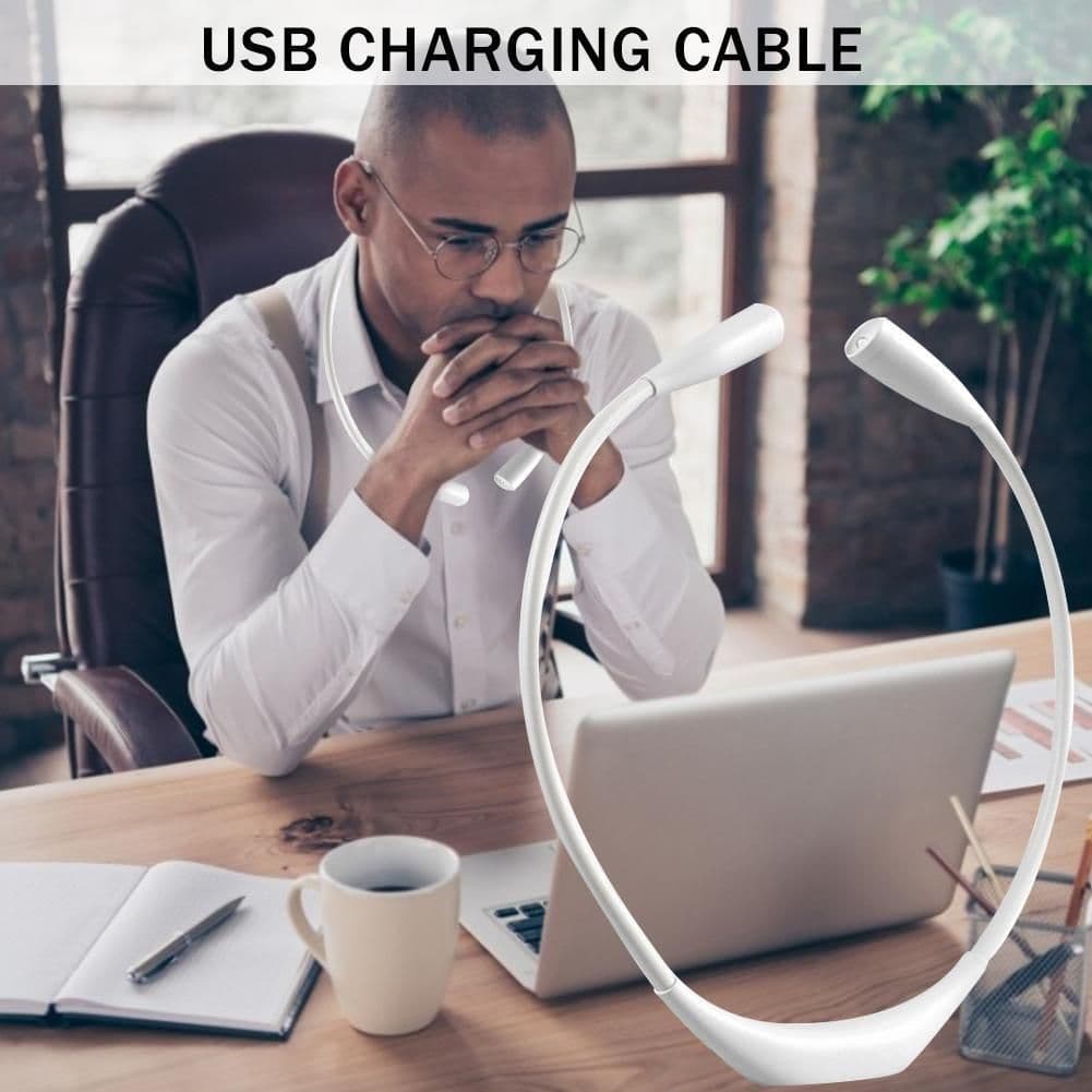 image-USB Dimmer Book Light Handsfree Led Neck Light Convenient Flexible Reading Lamp Novelty Touch Night Light Camping Flaslight