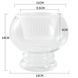 image-Hydroponic Plant Glass Bottle Transparent Glass Vase