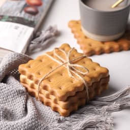 image-Solid Wood Coaster Ins Style Placemat Potholders Mat Insulation Wood Log Biscuit Coaster Photography Props Kitchen Table Agate