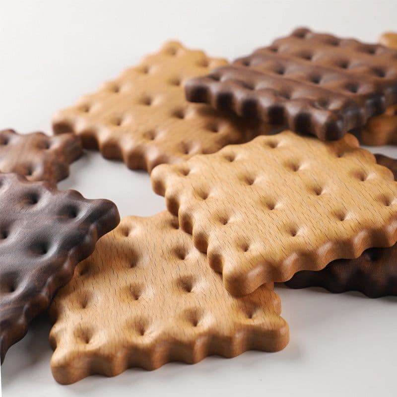 image-Solid Wood Coaster Ins Style Placemat Potholders Mat Insulation Wood Log Biscuit Coaster Photography Props Kitchen Table Agate