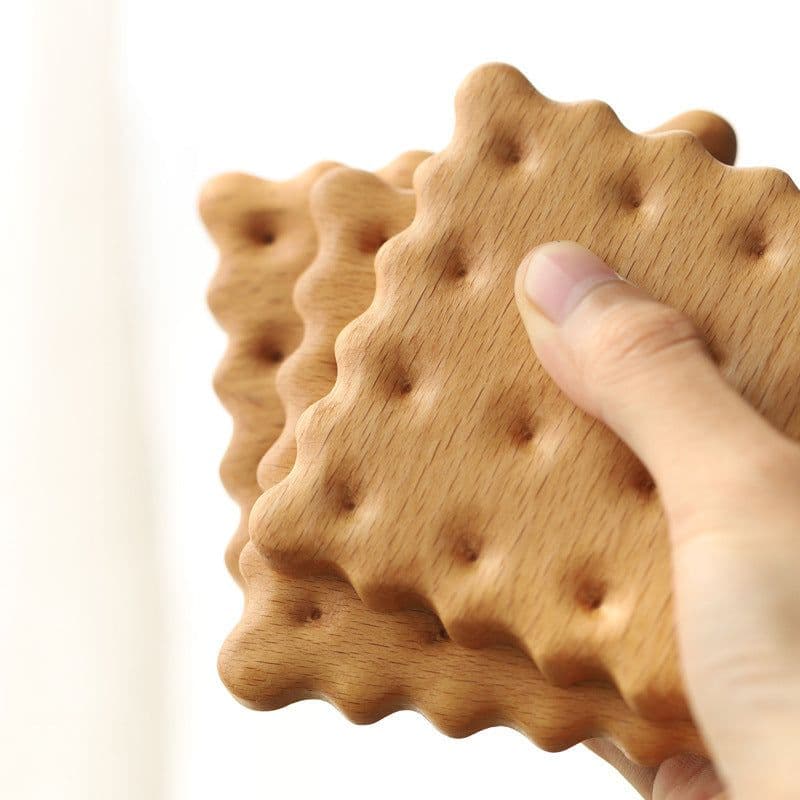 image-Solid Wood Coaster Ins Style Placemat Potholders Mat Insulation Wood Log Biscuit Coaster Photography Props Kitchen Table Agate