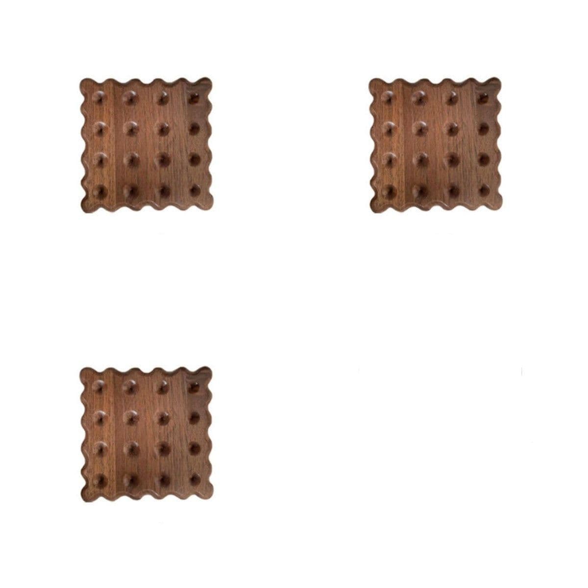 image-Solid Wood Coaster Ins Style Placemat Potholders Mat Insulation Wood Log Biscuit Coaster Photography Props Kitchen Table Agate