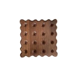 image-Solid Wood Coaster Ins Style Placemat Potholders Mat Insulation Wood Log Biscuit Coaster Photography Props Kitchen Table Agate