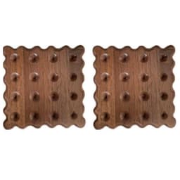 image-Solid Wood Coaster Ins Style Placemat Potholders Mat Insulation Wood Log Biscuit Coaster Photography Props Kitchen Table Agate