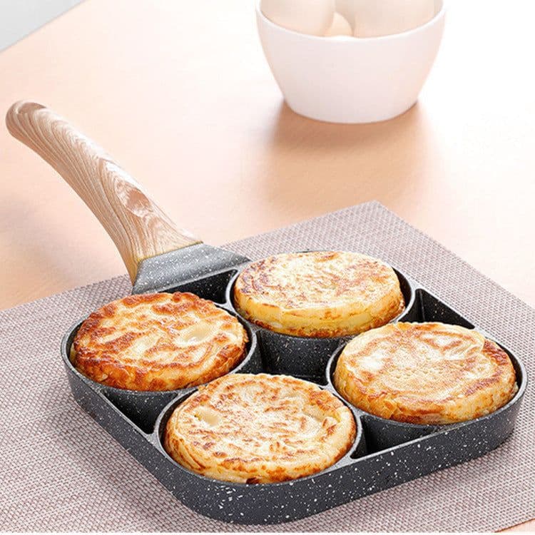 image-Non-stick Egg Dumpling Pan Breakfast Egg Burger Frying Pan