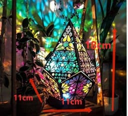 image-Floor Lamp Bohemian Starry Sky Lights Wooden Table Lamps Bohemian Style Decor Gift For Home Garden Decoration