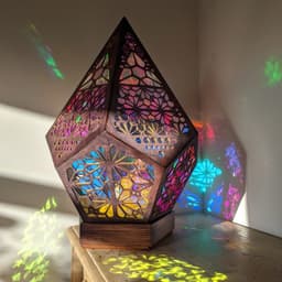 image-Floor Lamp Bohemian Starry Sky Lights Wooden Table Lamps Bohemian Style Decor Gift For Home Garden Decoration