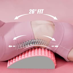 image-Back Stretcher Pillow Neck Lumbar Support Massager For Neck Waist Back Sciatica Herniated Disc Pain Relief Massage Relaxation