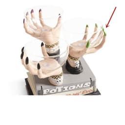 image-Broomstick Snack Bowl Stand Witch Hands Snack Bowl Halloween Pumpkin Snack Bowl Stand Halloween Party Creative Snack Basket
