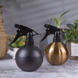 image-Stainless Steel Watering Watering Pot Black Gold Gardening Mini Household Sprinkler