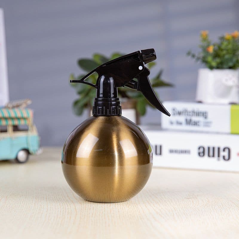 image-Stainless Steel Watering Watering Pot Black Gold Gardening Mini Household Sprinkler