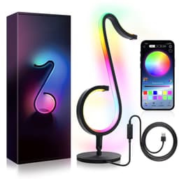 image-Intelligent APP Remote Control Symphony Atmosphere Light LED Night Light 180° Rotation Desktop Bedside For Home Decor Lamp