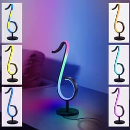 image-Intelligent APP Remote Control Symphony Atmosphere Light LED Night Light 180° Rotation Desktop Bedside For Home Decor Lamp