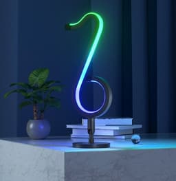 image-Intelligent APP Remote Control Symphony Atmosphere Light LED Night Light 180° Rotation Desktop Bedside For Home Decor Lamp
