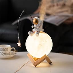 image-Astronaut Figurines Home Decoration Resin Space Man Miniature Night Light Humidifier Cold Fog Machine Accessories