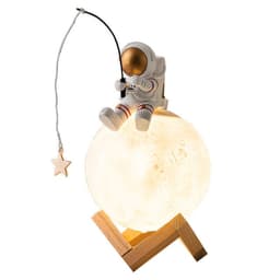 image-Astronaut Figurines Home Decoration Resin Space Man Miniature Night Light Humidifier Cold Fog Machine Accessories