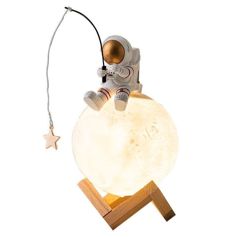 image-Astronaut Figurines Home Decoration Resin Space Man Miniature Night Light Humidifier Cold Fog Machine Accessories