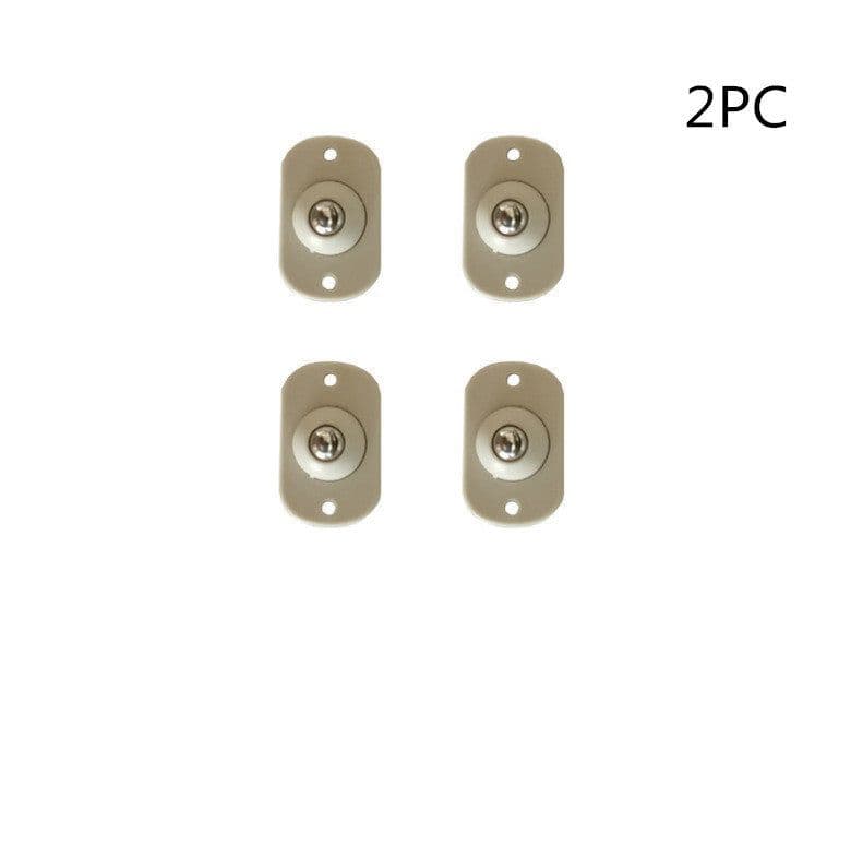 image-Caster Pulley 360 Degrees Universal Wheel Sticky Low-noise Storage Box Roller, Stainless Steel Pulley Plastic Box Skateboard