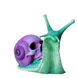 image-Snail Skull Sculpture Gothic Decoration Snail Statue Patio Snail Figurine Crafts Home Decoration Accessories Kawaii Room Decor