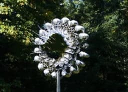 image-Unique And Magical Metal Windmill Outdoor Dynamic Wind Spinners Wind Catchers Exotic Yard Patio Lawn Garden Decoration