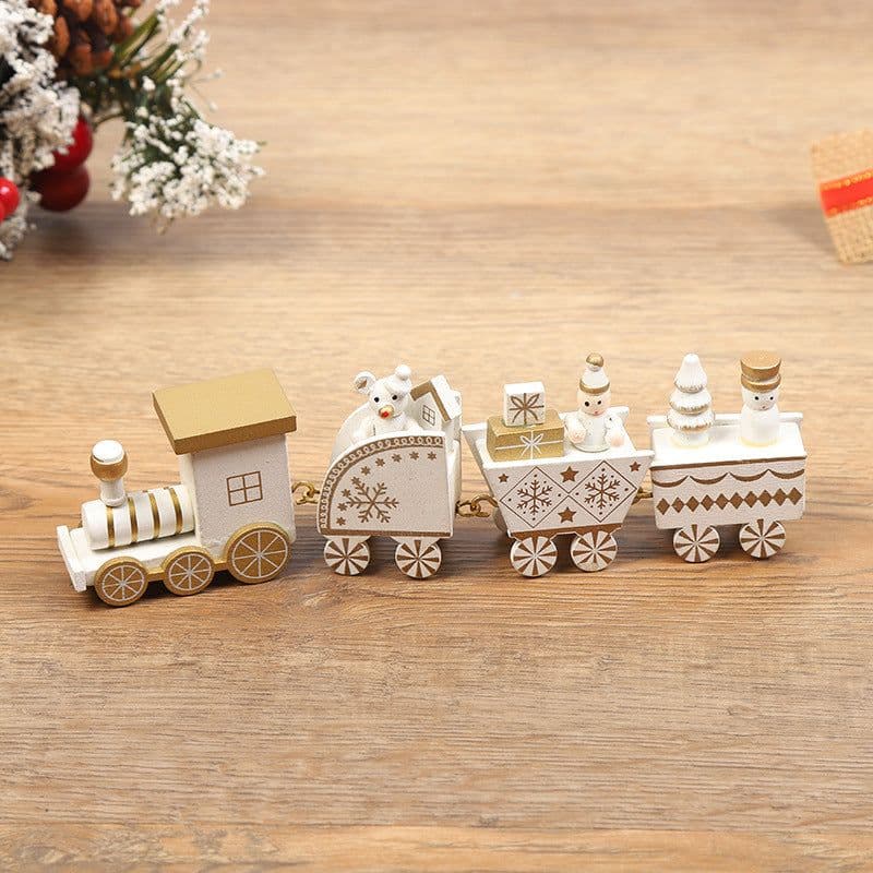 image-Christmas Decorations Christmas Wooden Trains Window Decorations Wooden Crafts